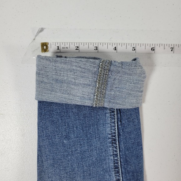 Silver Jeans Girlfriend Jeans Distressed Medium Wash Denim Cuffed Women's 29 - Picture 6 of 10